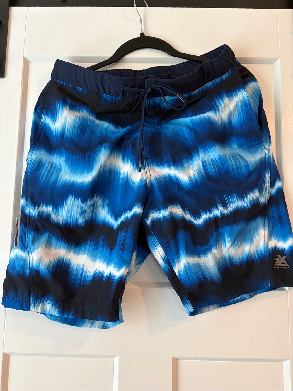 ZeroXposur Men's Blue Wave Swim Trunks